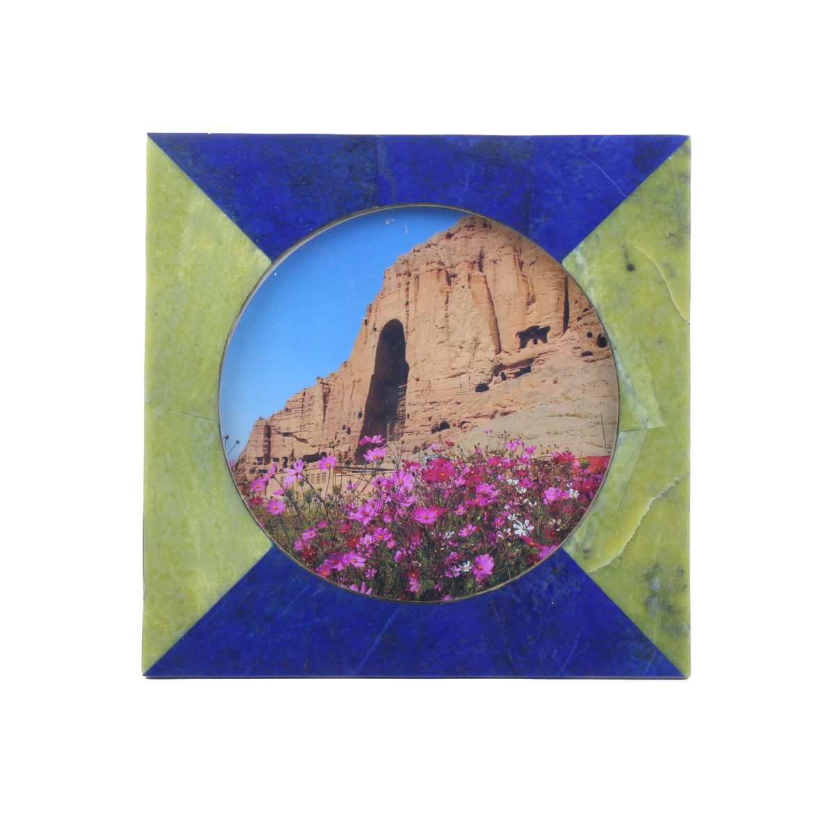 Lapis Lazuli Square Photo Frame | Marble Stone Picture Frame