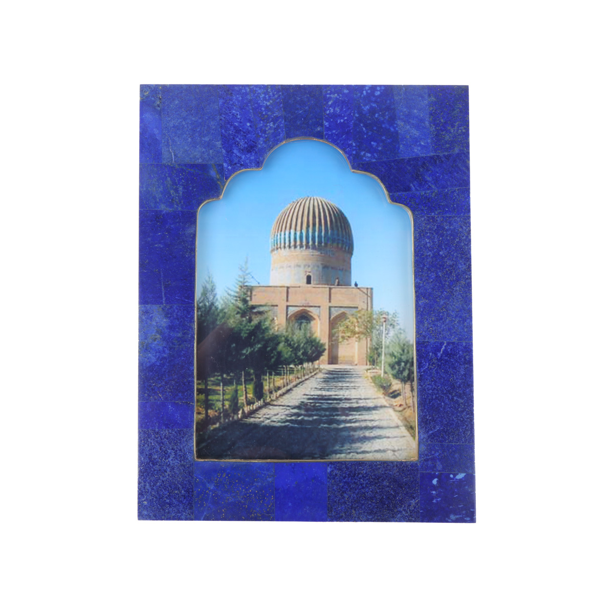 Lapis Lazuli Rectangle Shape Photo Frame | Marble Stone Portrait Picture Frame