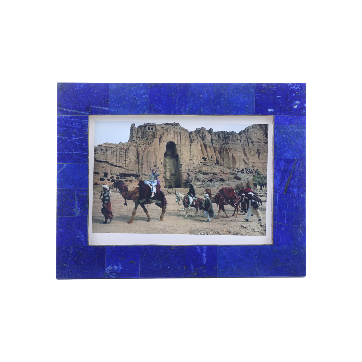 Lapis Lazuli Landscape Picture Frame | Marble Stone Rectangle Shape Photo Frame