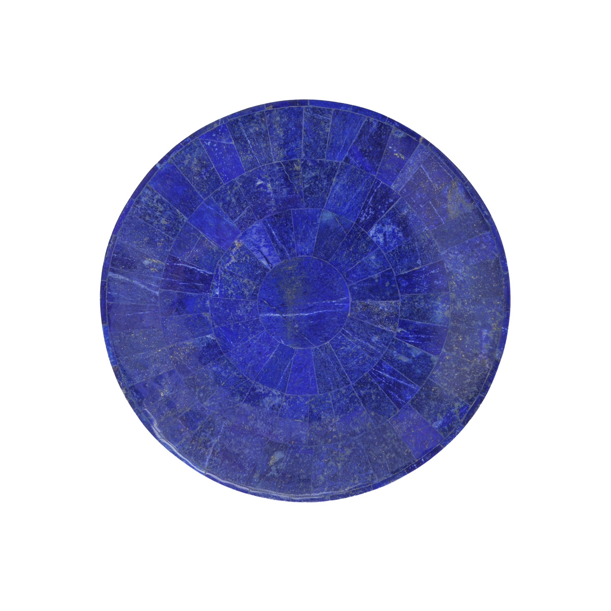 Lapis Lazuli Footed Plate | White Marble Stone Plate
