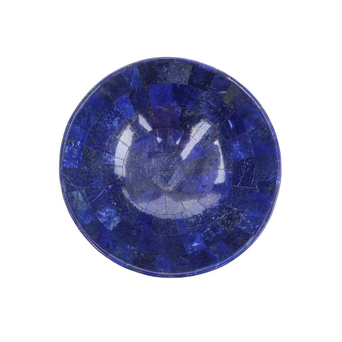 Lapis Lazuli Footed Bowl | White Marble Stone Bowl