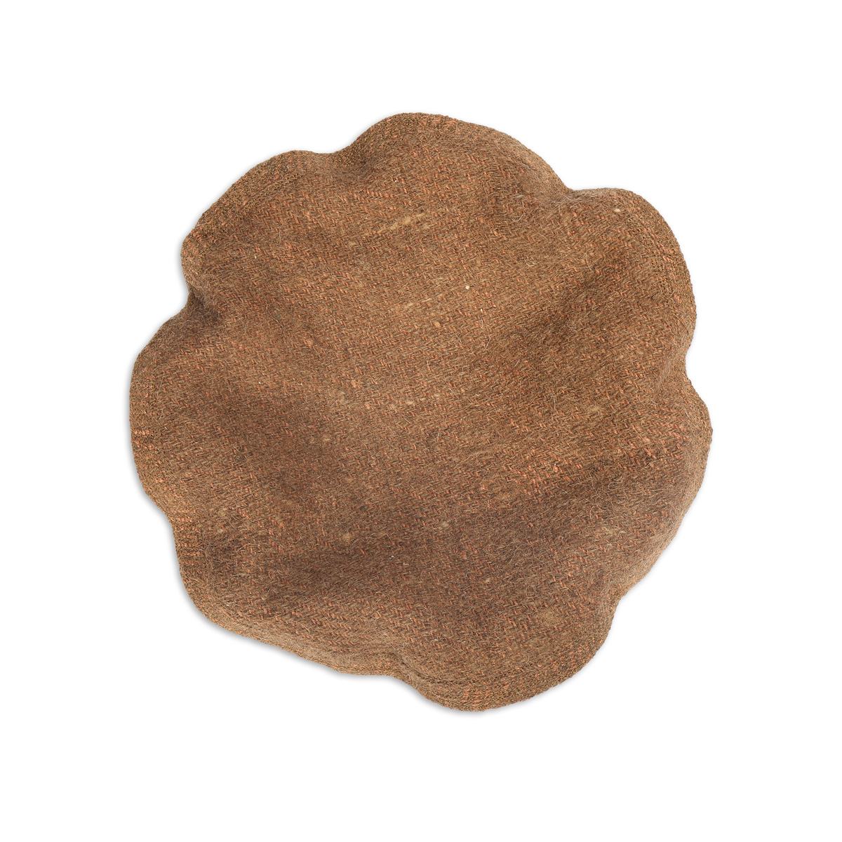 Brown Nuristani Woolen Pakol | Casual Wear Beret Style Hat