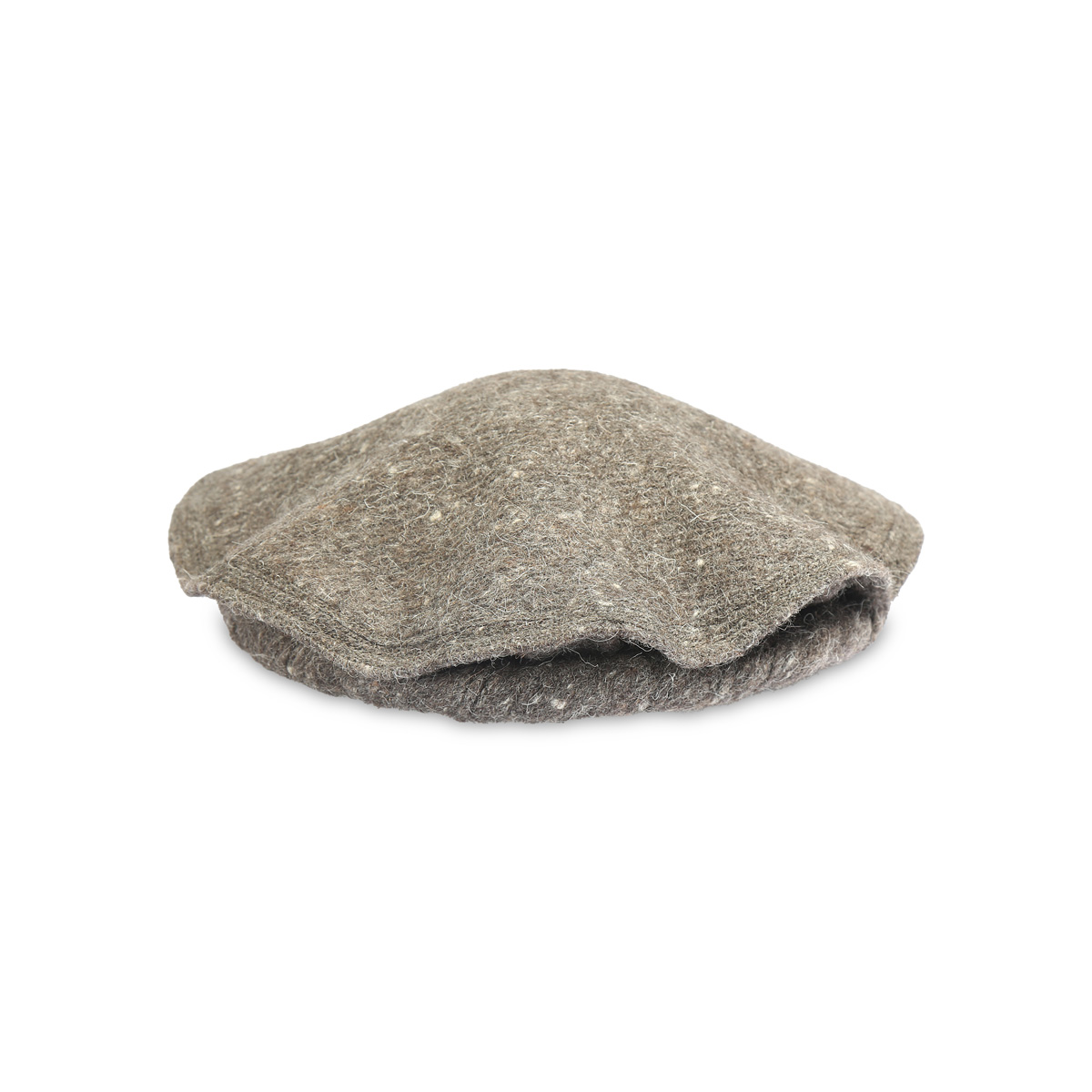 Gray Nuristani Beret Style Pakol | Woolen Casual Wear Hat