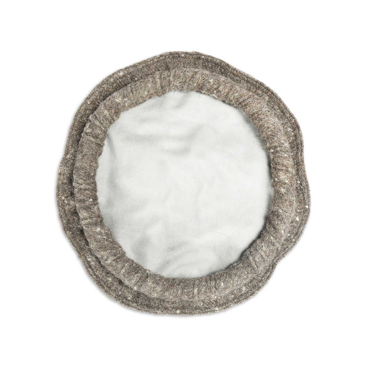 Gray Nuristani Beret Style Pakol | Woolen Casual Wear Hat