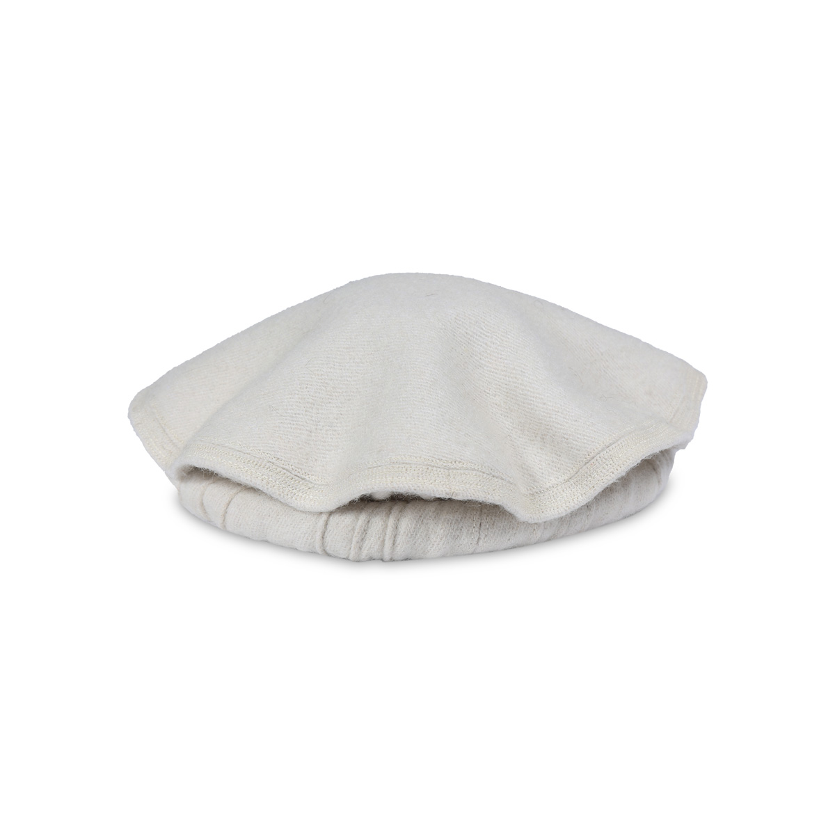 White Nuristani Beret Style Pakol | Woolen Casual Wear Hat | Aseel