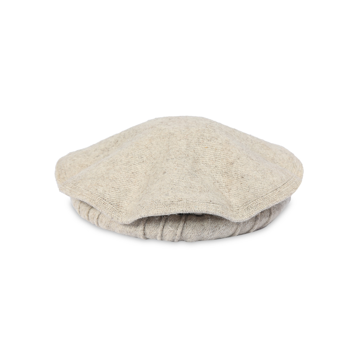 White Nuristani Woolen Pakol | Casual Wear Beret Style Hat | Aseel