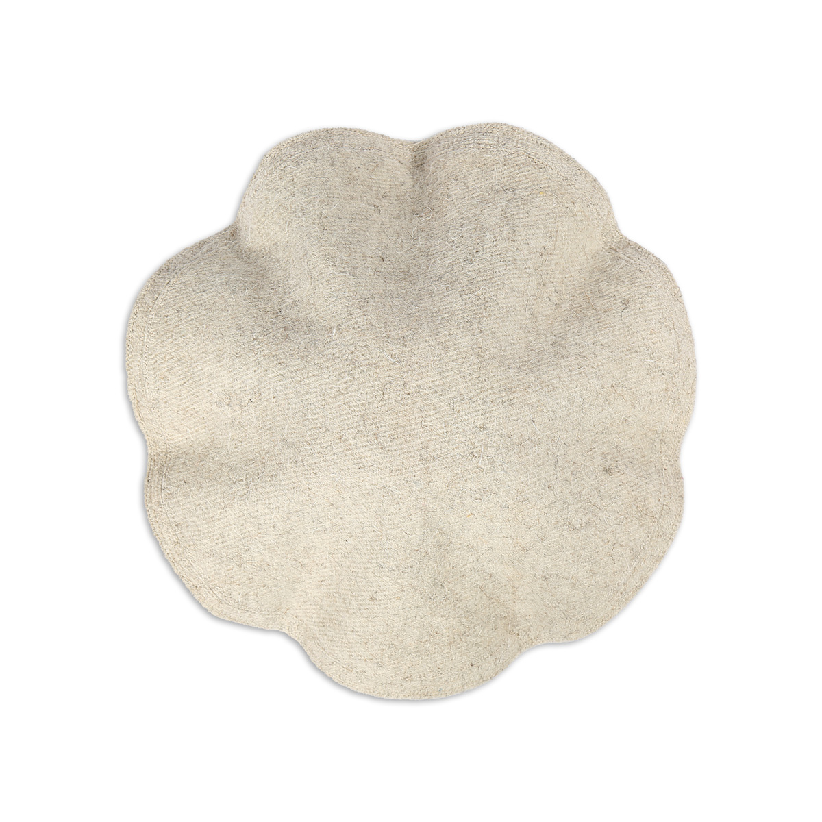 White Nuristani Woolen Pakol | Casual Wear Beret Style Hat