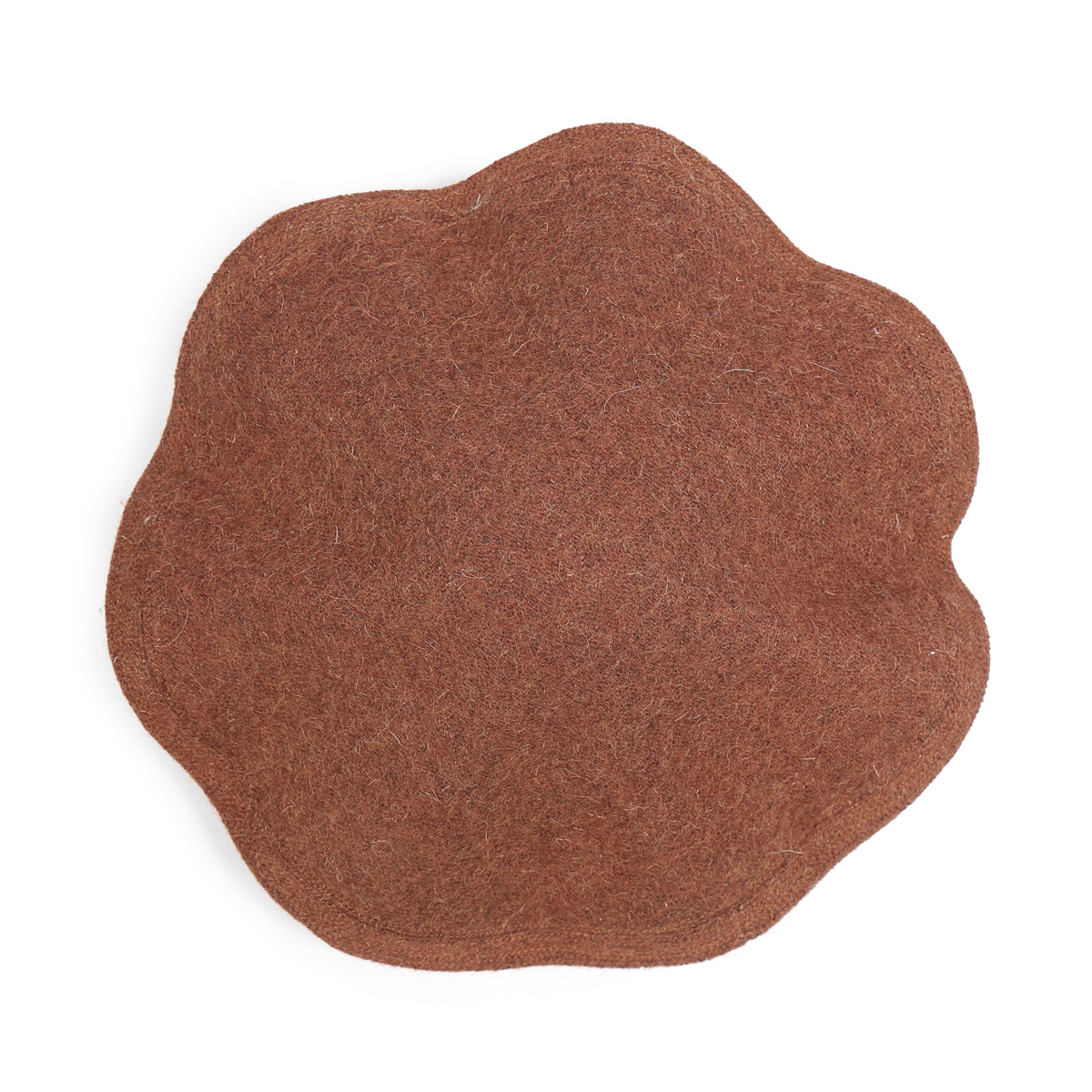 Reddish Brown Nuristani Pakol | Woolen Handmade Hat