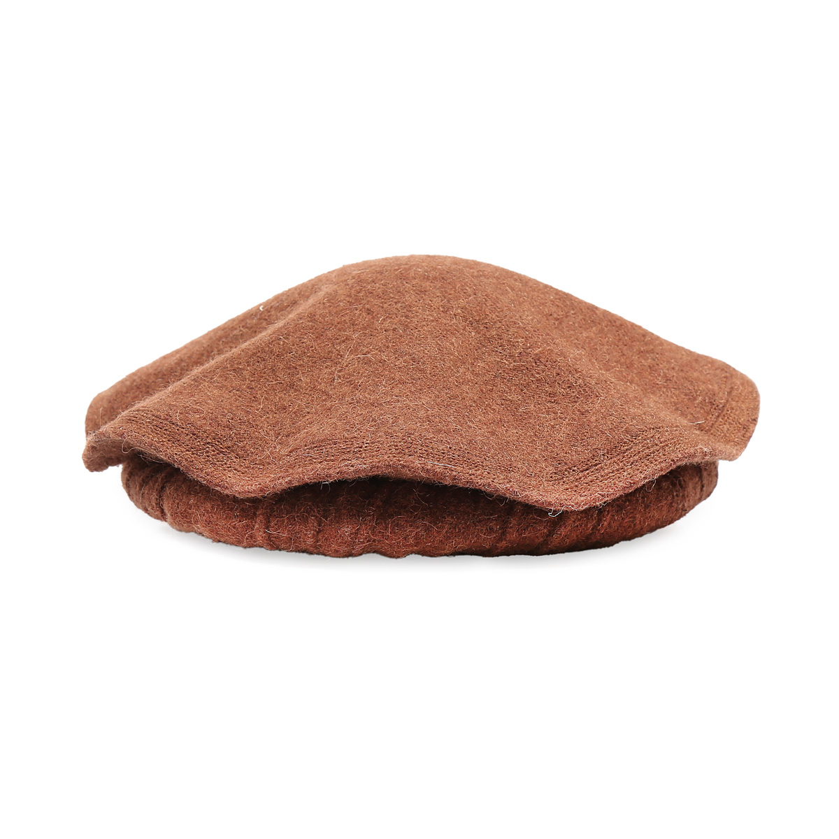 Reddish Brown Nuristani Pakol | Woolen Handmade Hat