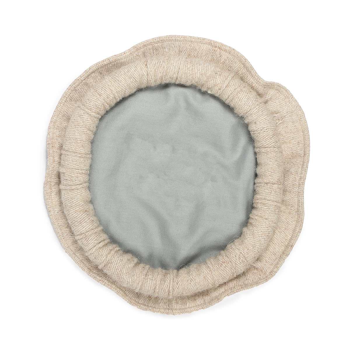Off-White Nuristani Pakol | Woolen Handmade Hat, Beret Hat, Winter Hat