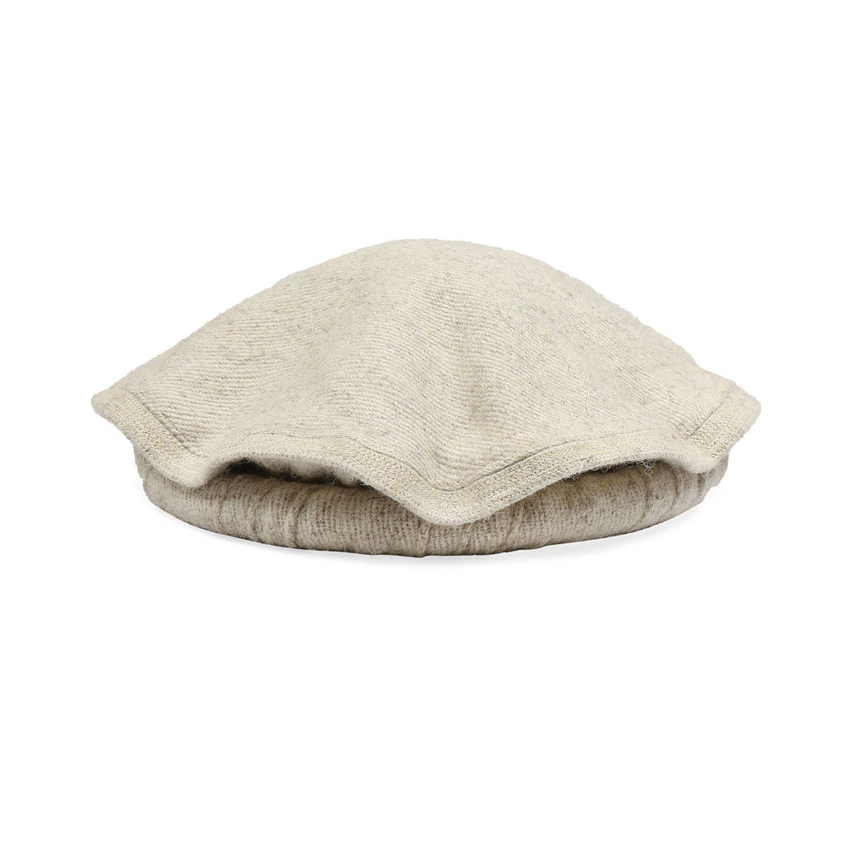 White Nuristani Pakol | Woolen Handmade Hat
