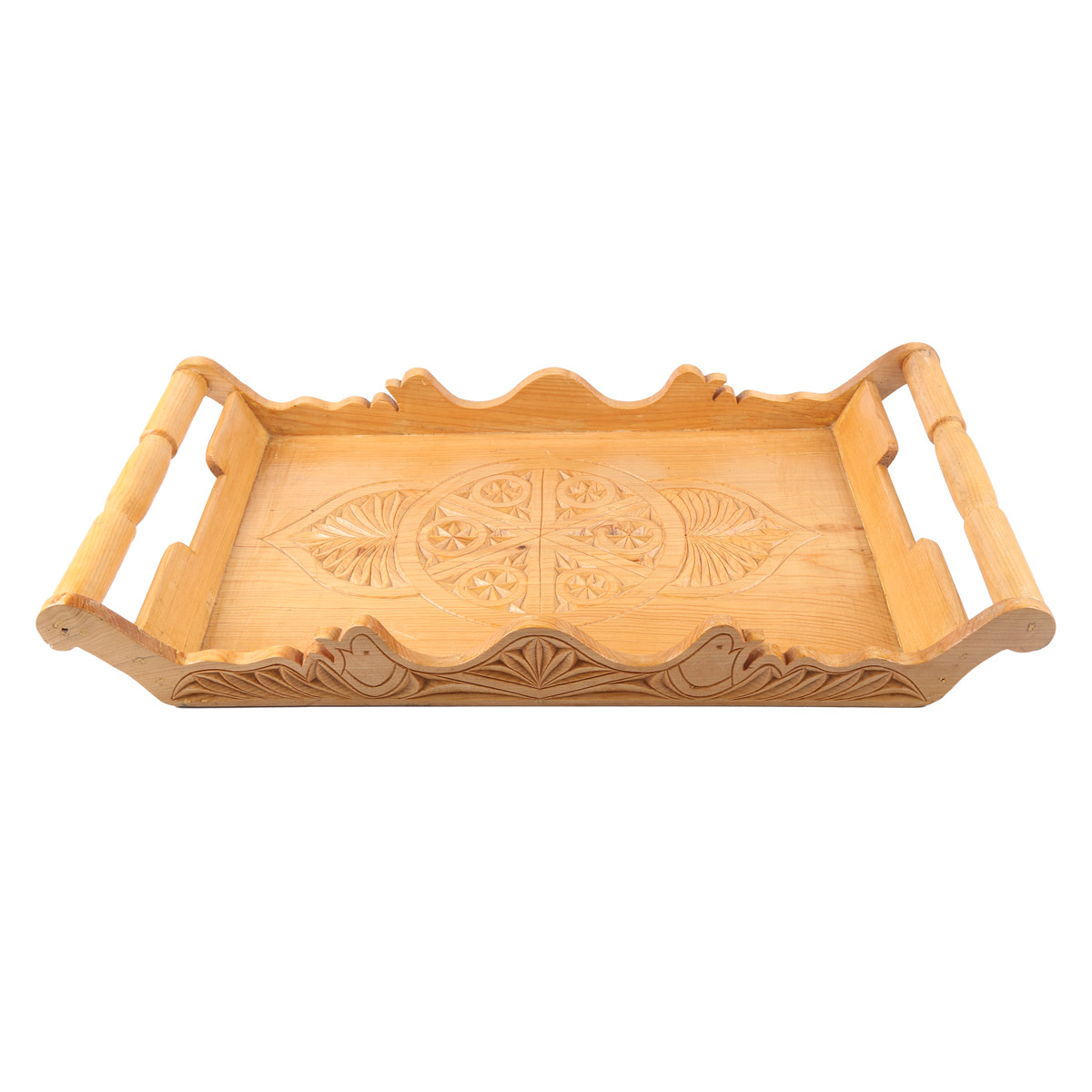 Archa Wooden Tray with Curled Edge | Nuristan Design Tray