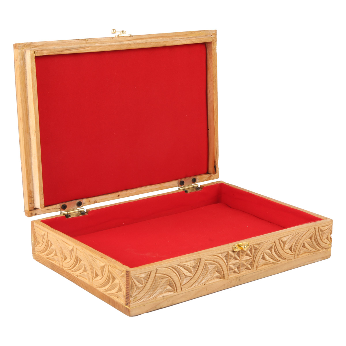 Jewelry Box With Fine Carvings Wooden Jewelry Box