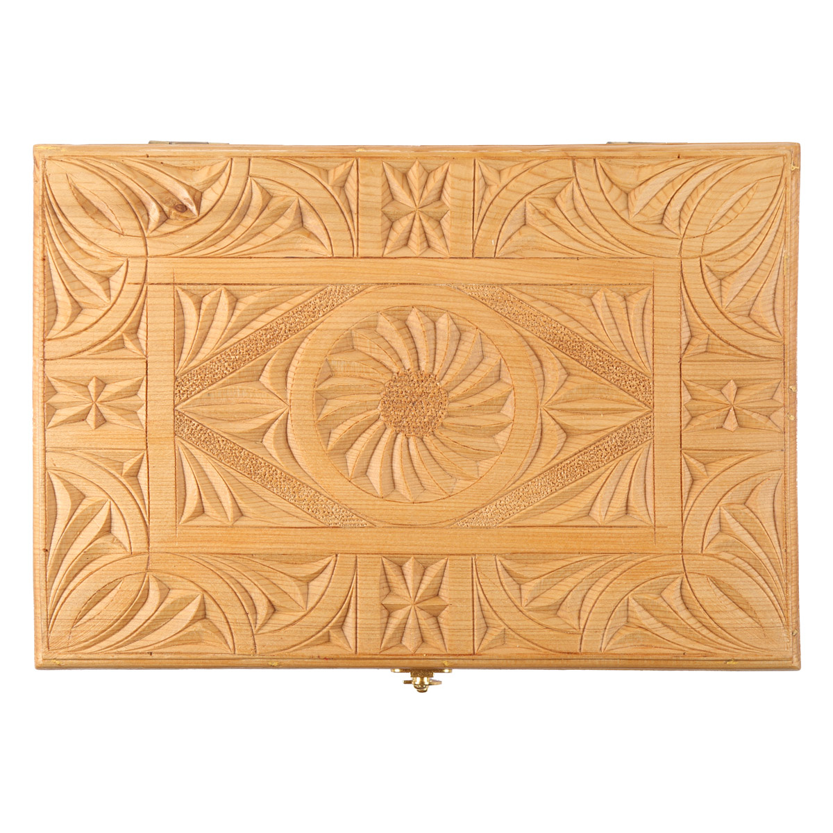 Jewelry Box With Fine Carvings Wooden Jewelry Box