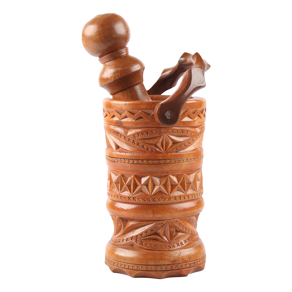 Wooden Crafted Mortar and Pestle