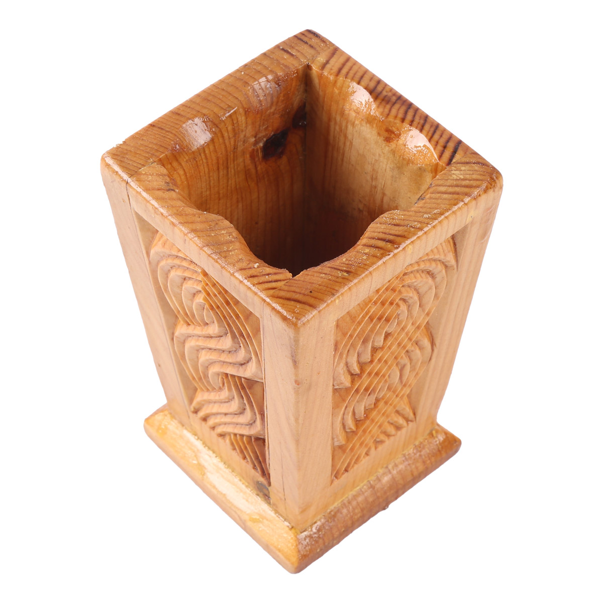 Wooden Pen Holder | Handcrafted Pen Stand 