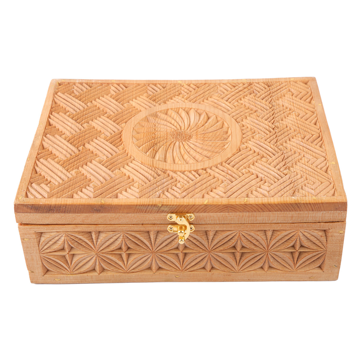 Rectangular Crafted Jewel Box | Wooden Jewelry Box