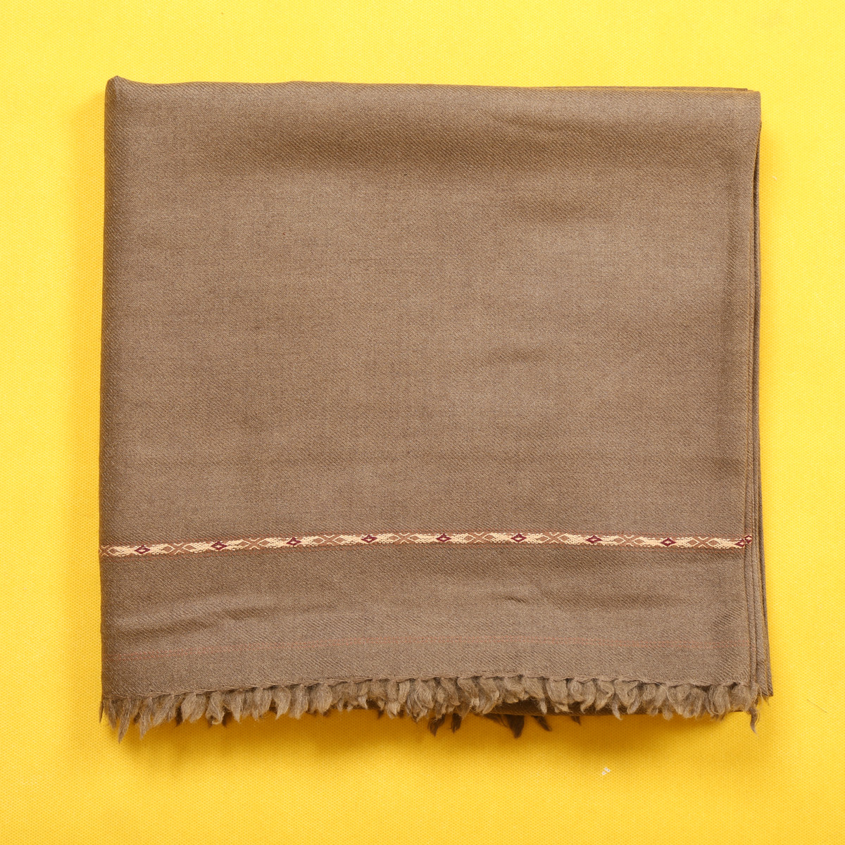 Brown Handmade Men's Pato | Woolen Winter Wear Men's Shawl