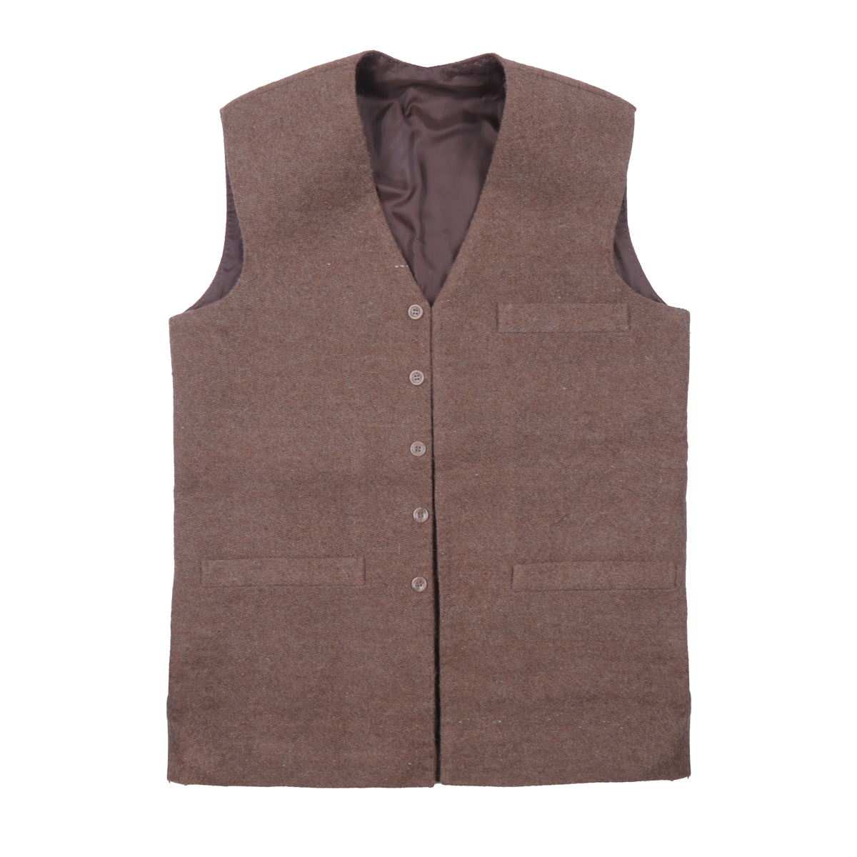 Metallic Copper Nuristani Waistcoat | Woolen Casual Wear Vest