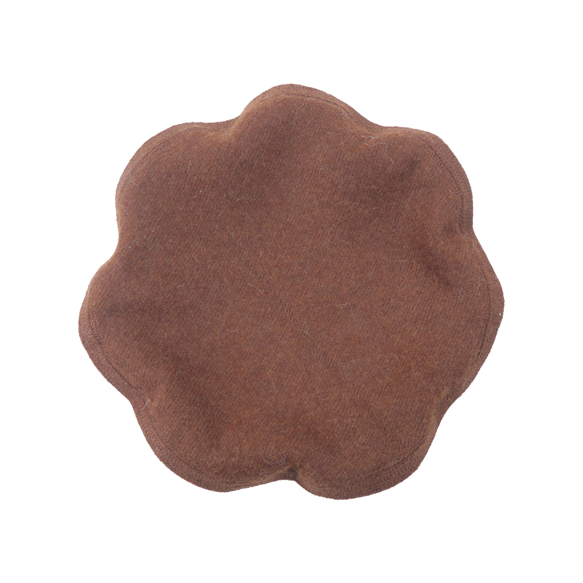 Dark Tawny Nuristani Pakol | Woolen Casual Wear Beret Style Hat