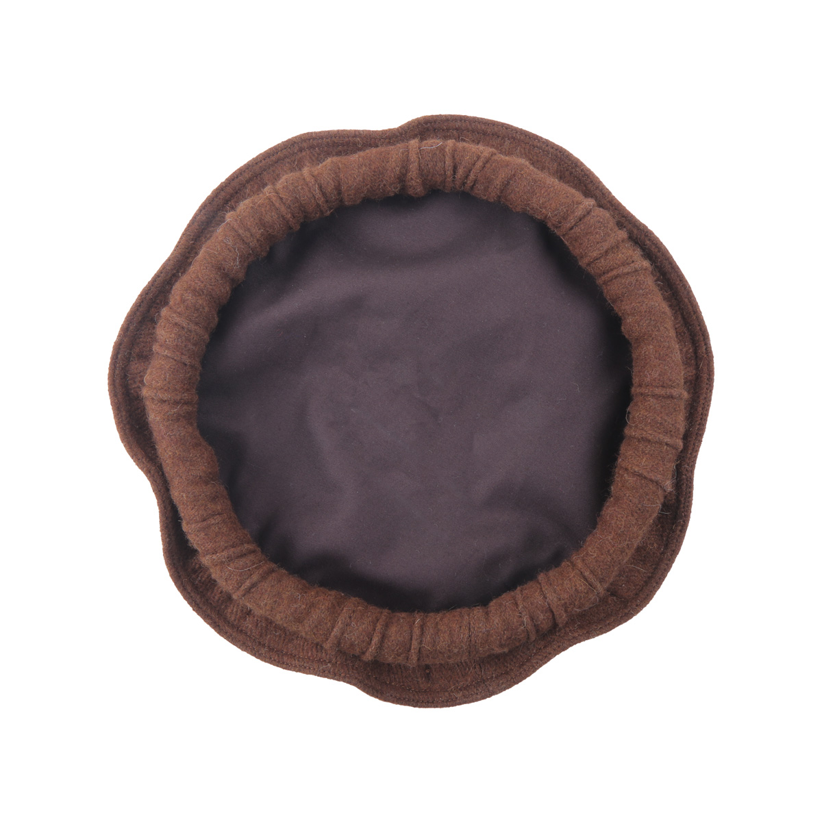 Dark Tawny Nuristani Pakol | Woolen Casual Wear Beret Style Hat