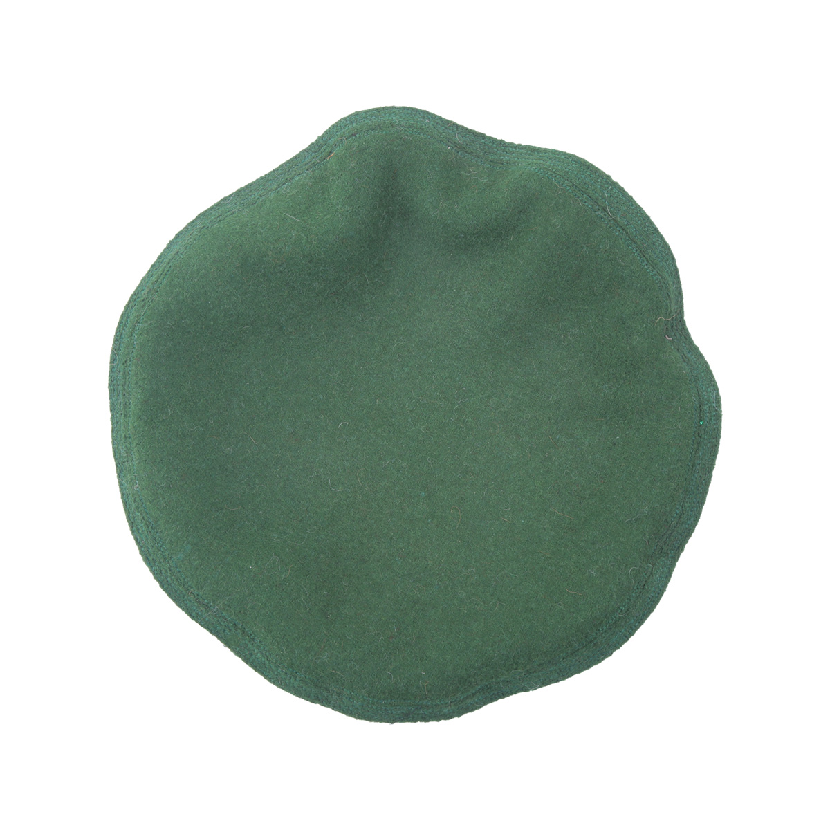 Green Nuristani Pakol | Woolen Casual Wear Beret Style Hat