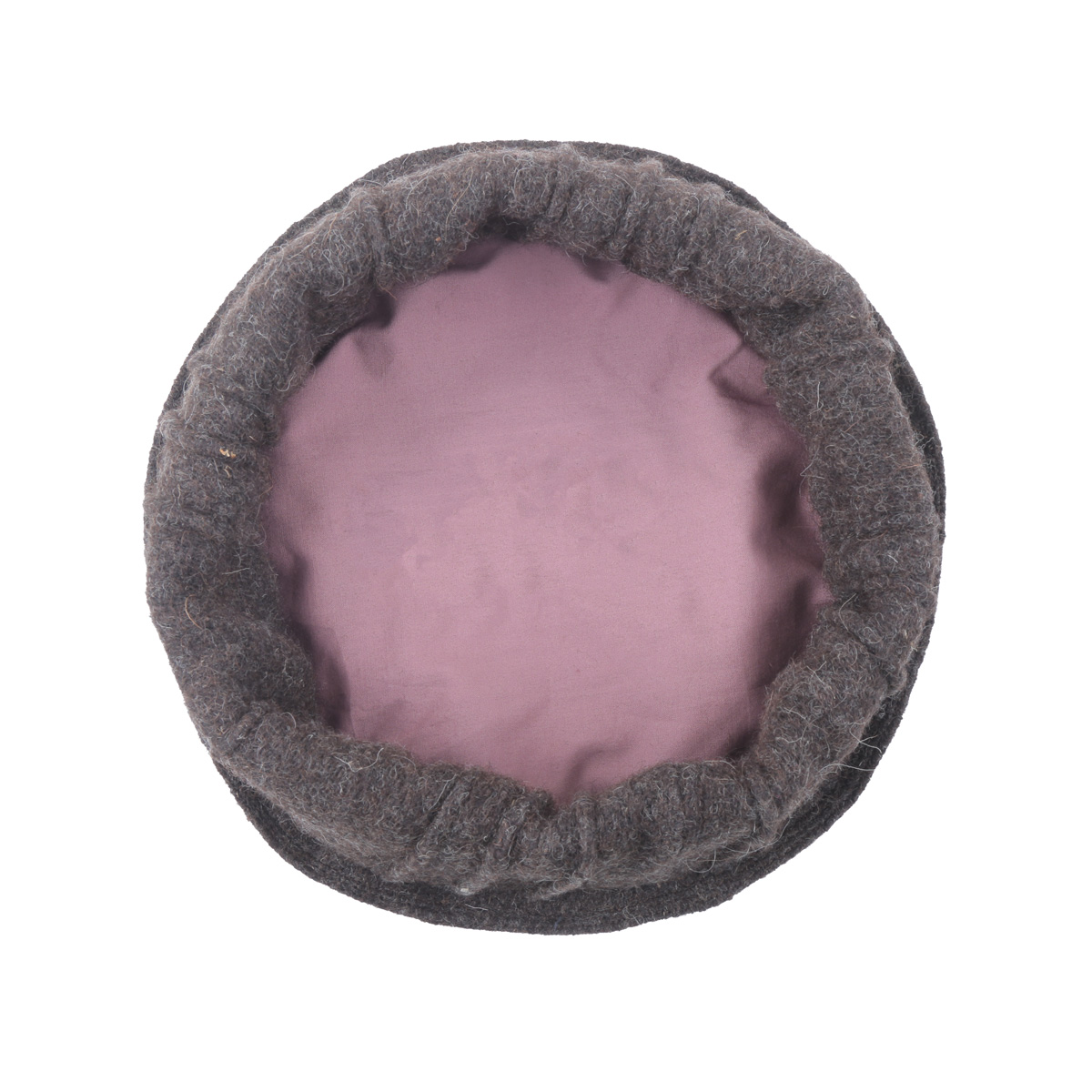 Dark Gray Nuristani Pakol | Woolen Casual Wear Beret Style Hat