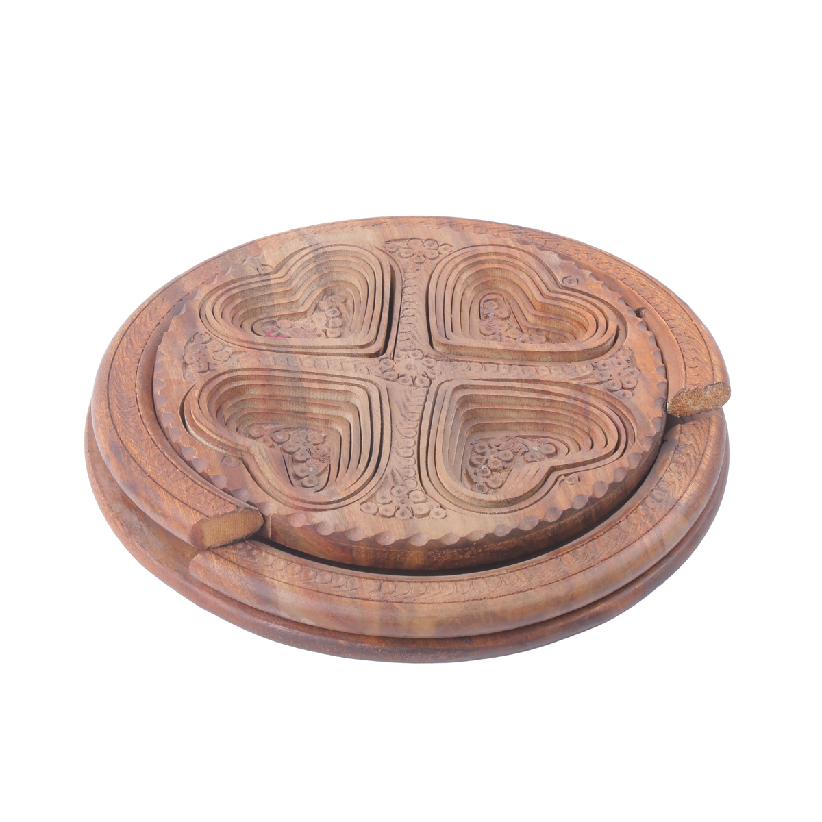 Berry Wood Dry Fruit Plate | Basket Style Candy Dish