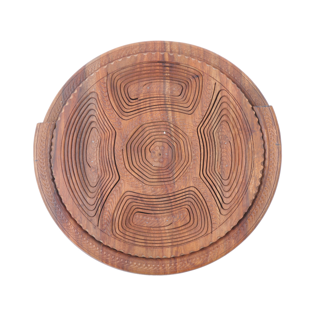 Berry Wood Dry Fruit Plate | Basket Style Candy Dish