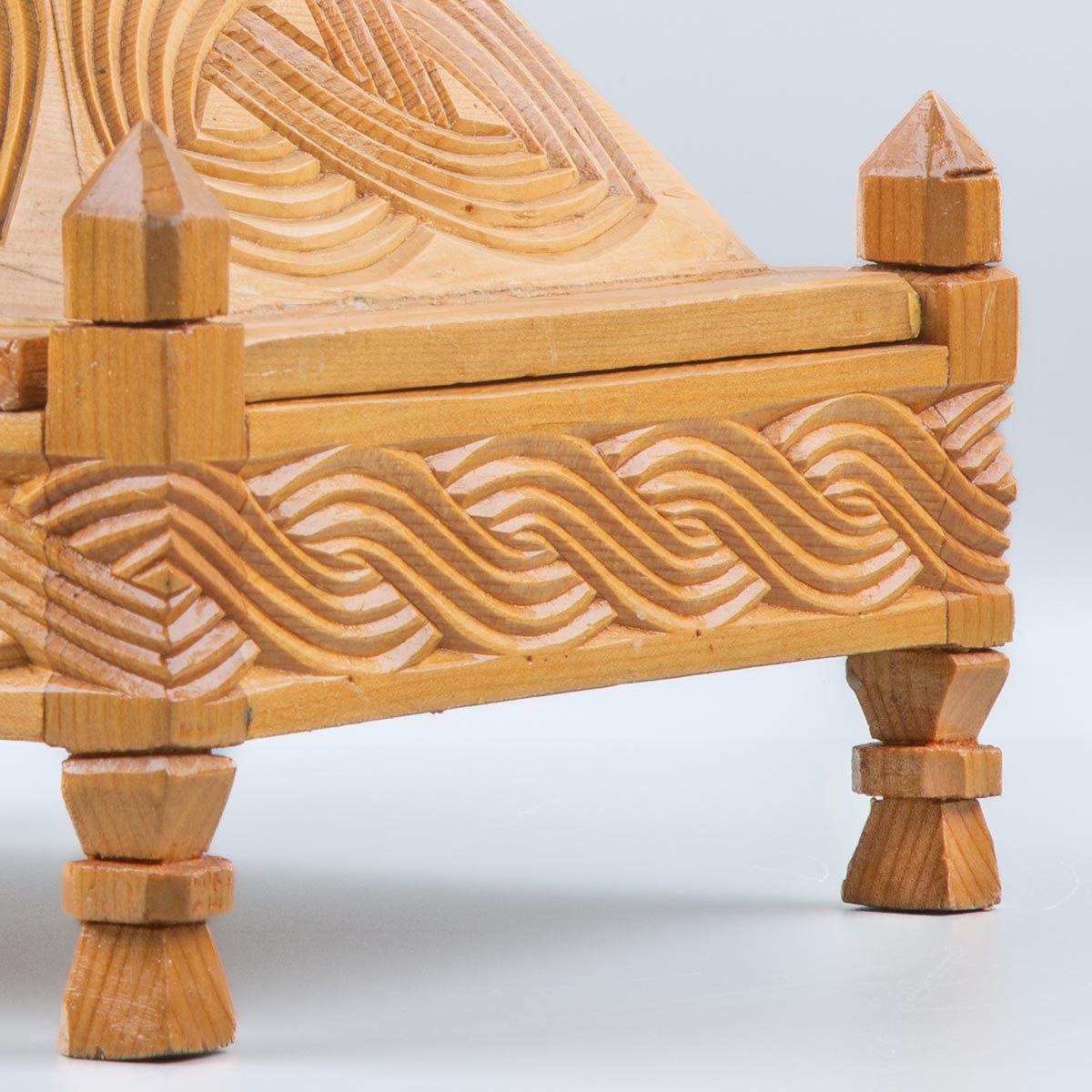 Archa Wooden Fruit Box | Triangular Footed Candy Dish