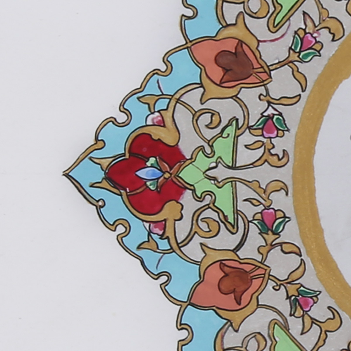 Allah's Name Calligraphy | Floral Mandela Miniature Work