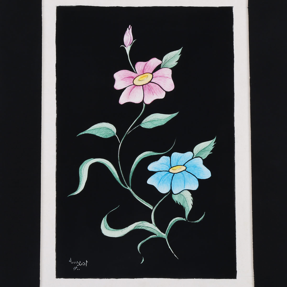 Twin Flower Bunch Artwork | Flower Wall Art Painting