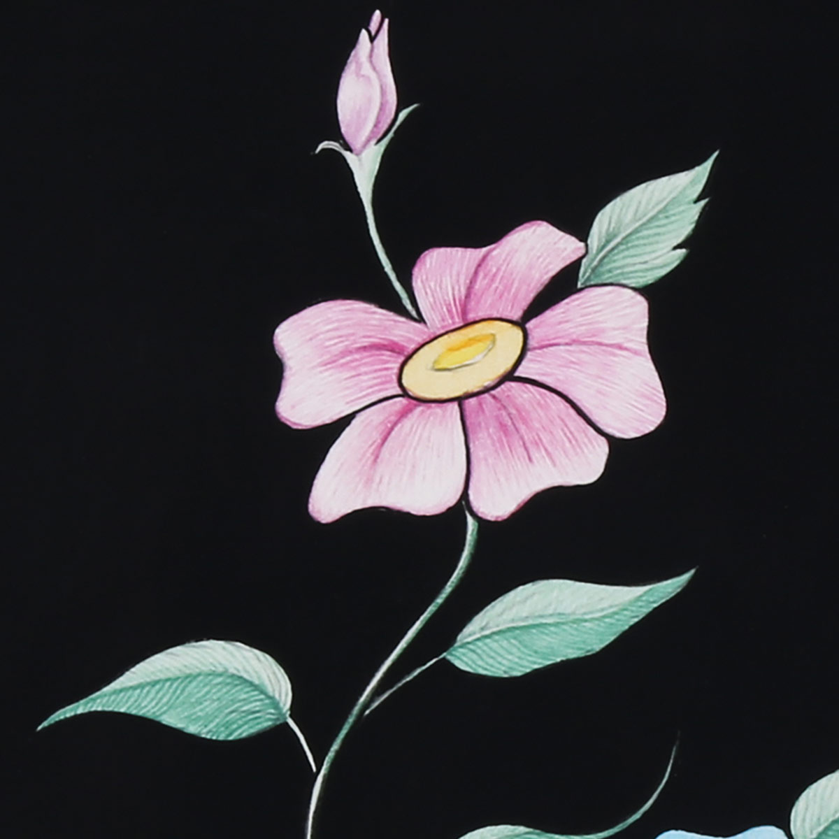 Twin Flower Bunch Artwork | Flower Wall Art Painting
