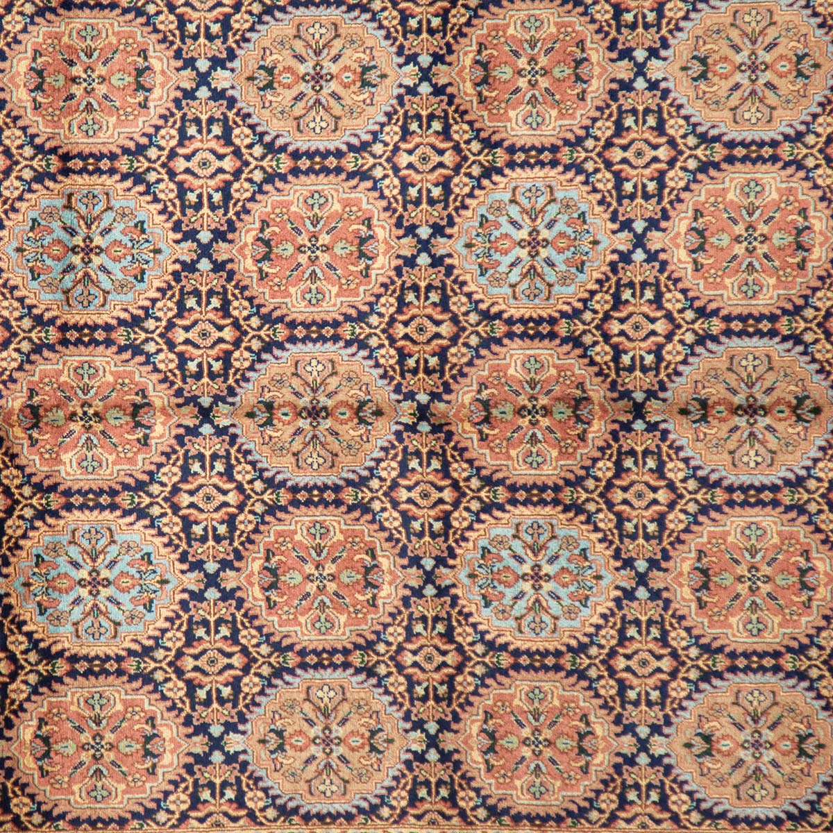 Patnosi Gul Design Handmade Beljik Wool Carpet | 8' 2" X 5' 4" 