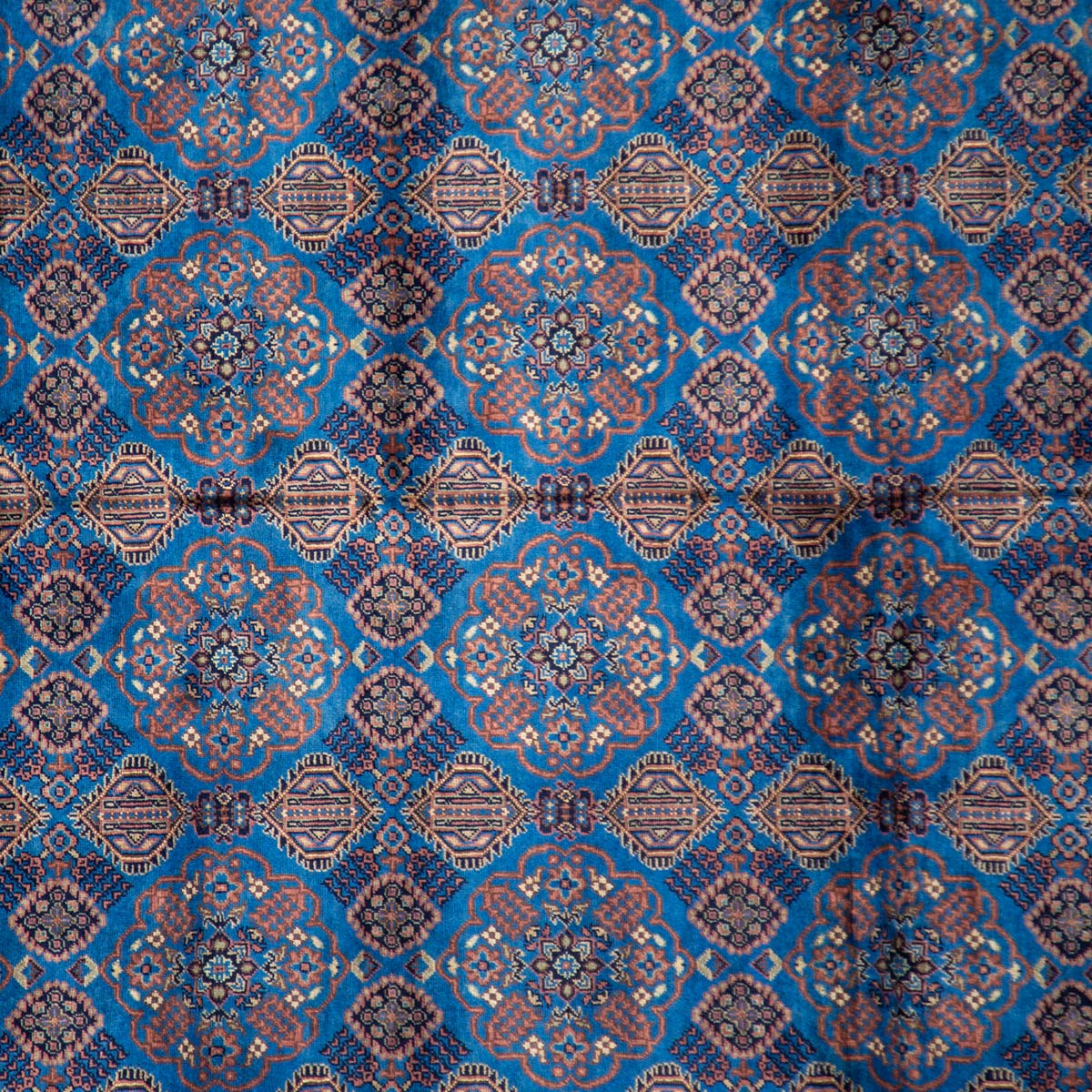 Sky Blue Patnosi Design Handmade Traditional Rug | 9' 6" X 6' 4"