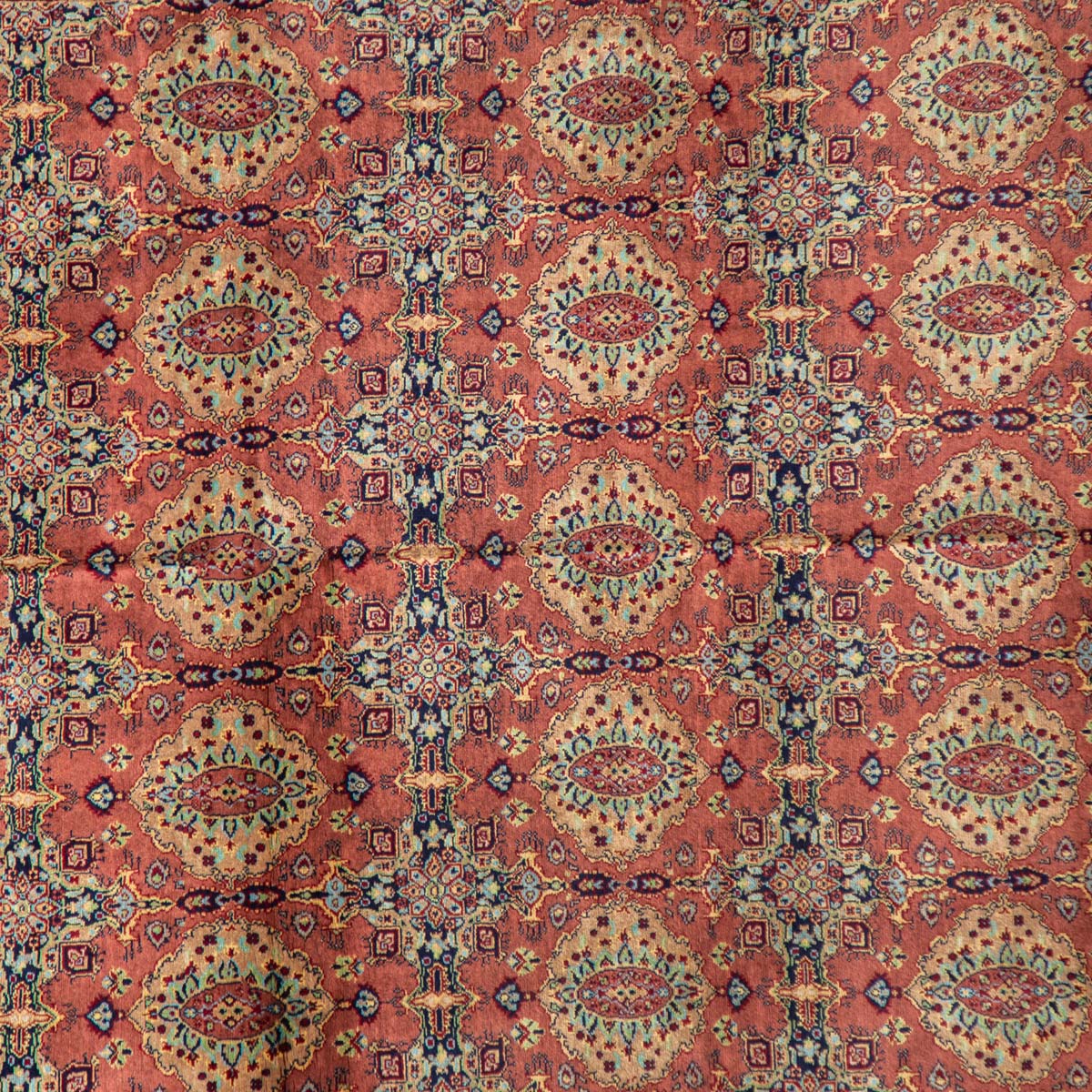 Colorful Firebrick Design Patnosi Gul Pattern Area Rug | 9' 7" X 6' 5"