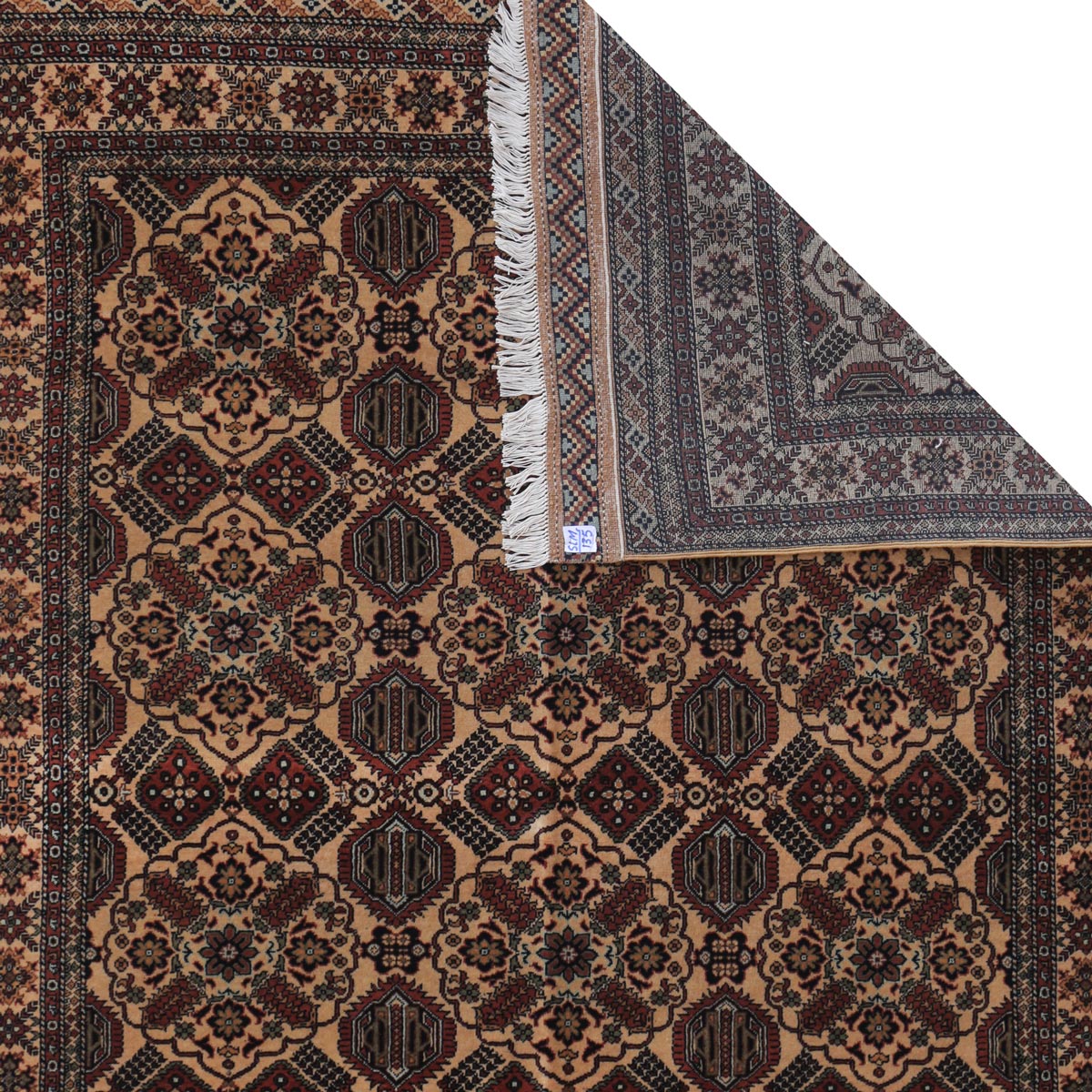 Maroon Patnosi Design Handwoven Carpet | 6' 8" X 5' 3"
