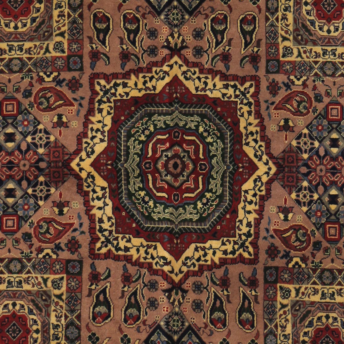 Red Mamlok Design Handwoven Carpet | ' 1" X 4' 10"