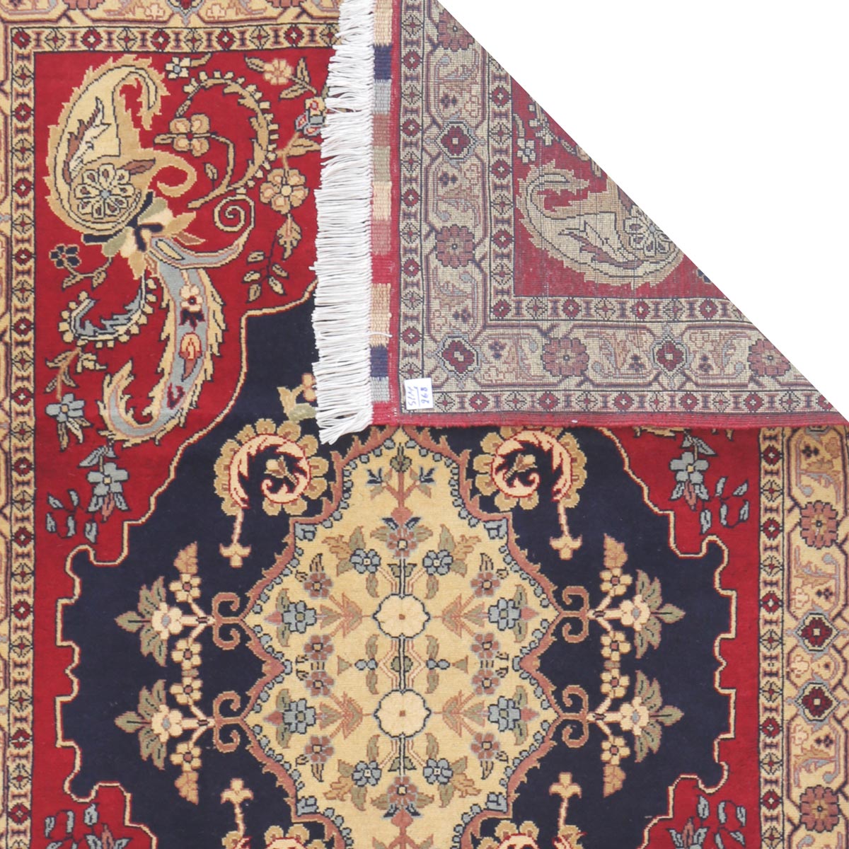 Red Yak Gula Design Handwoven Carpet | 5' 2" X 3' 4"