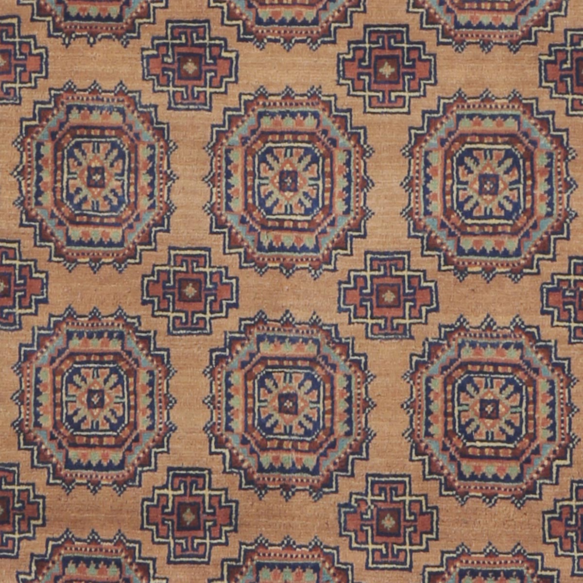 Cream Sariqi Design Handwoven Carpet | 3' 11" X 2' 10"
