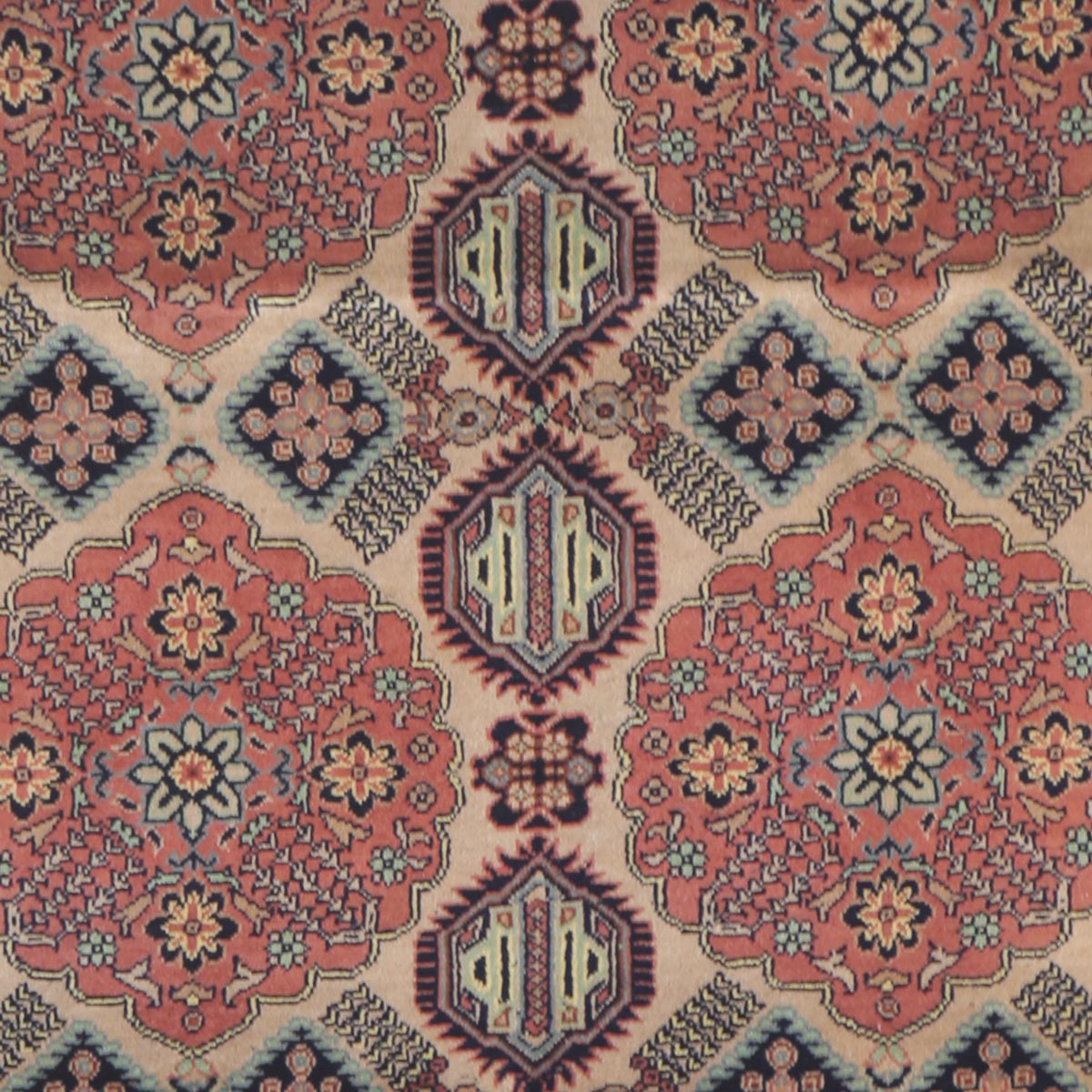Coral Peach Patnosi Design Handwoven Carpet | 4' 11" X 3' 3"