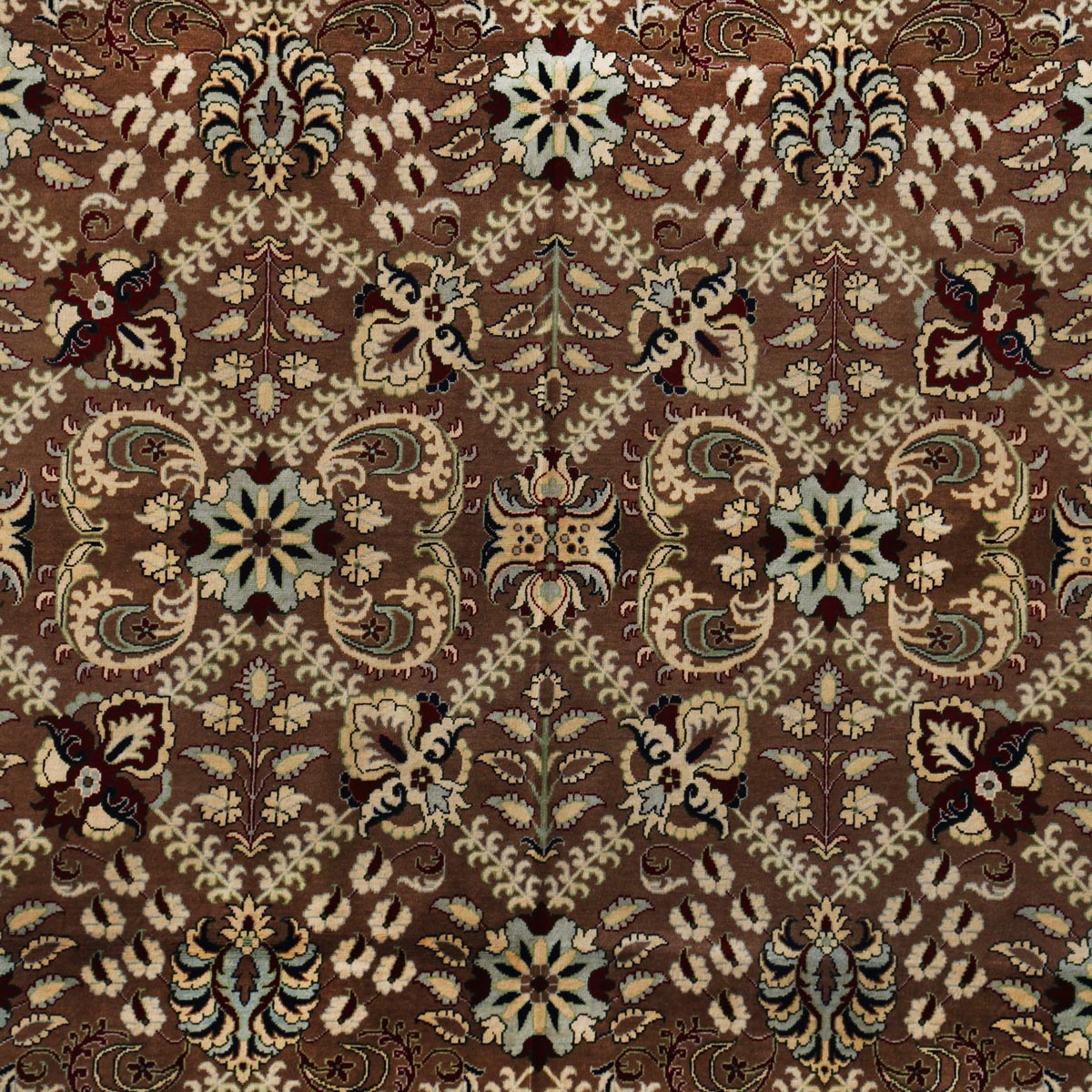 Afghan Wood Design Handwoven Carpet | 11' 5" X 8' 3"