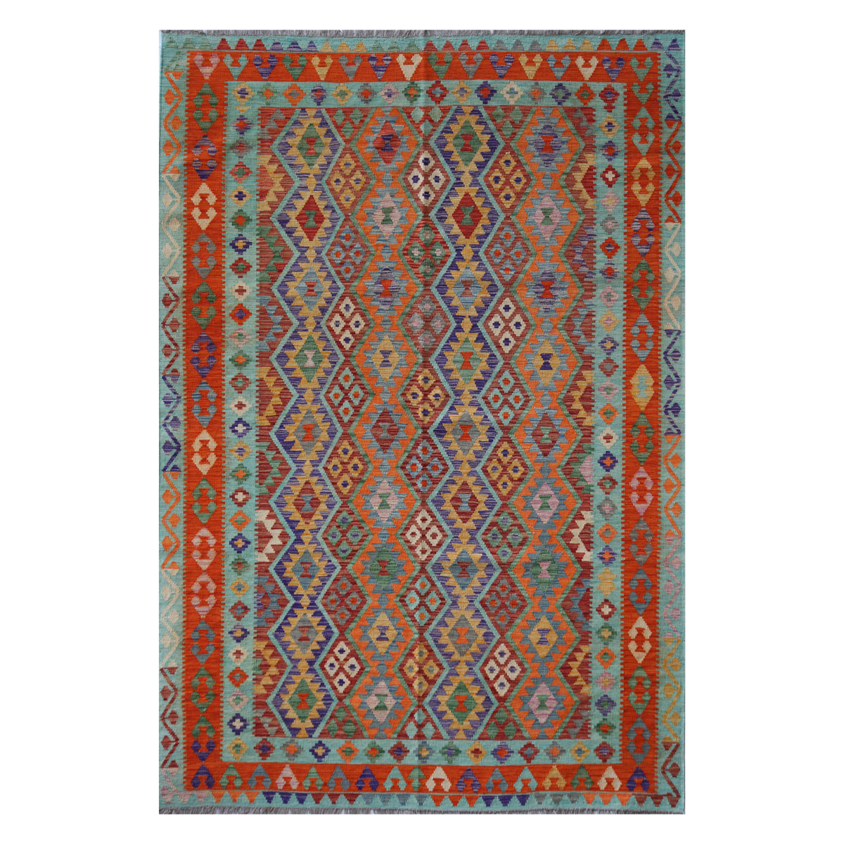 Wood Design Handwoven Area Rug | 9' 8" X 6' 7"