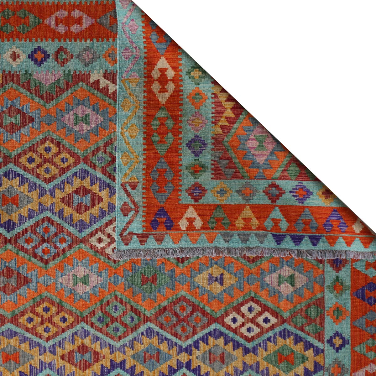 Wood Design Handwoven Area Rug | 9' 8" X 6' 7"
