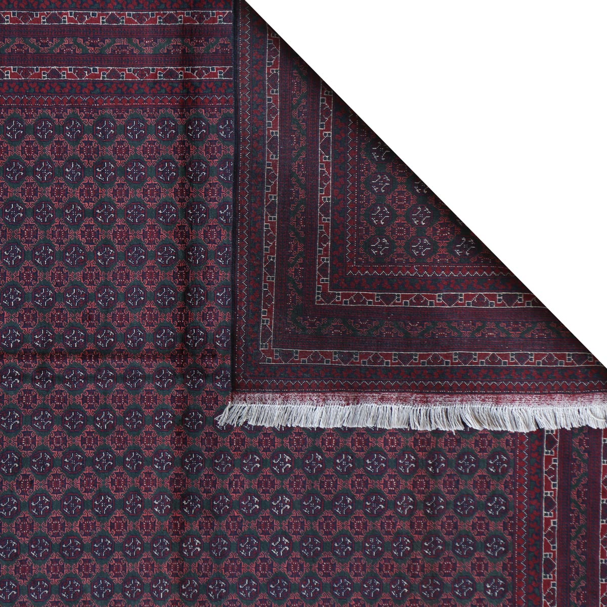 Mawri Design  Original Afghan Handmade Carpet | 6' 3" X 5' 1"