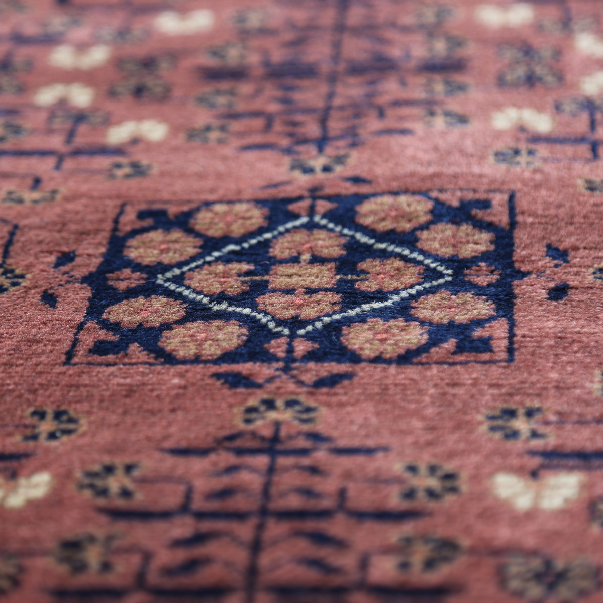 Bukhara Design Afghan Original Handwoven  Carpet | 9' 7" X 5' 0" 