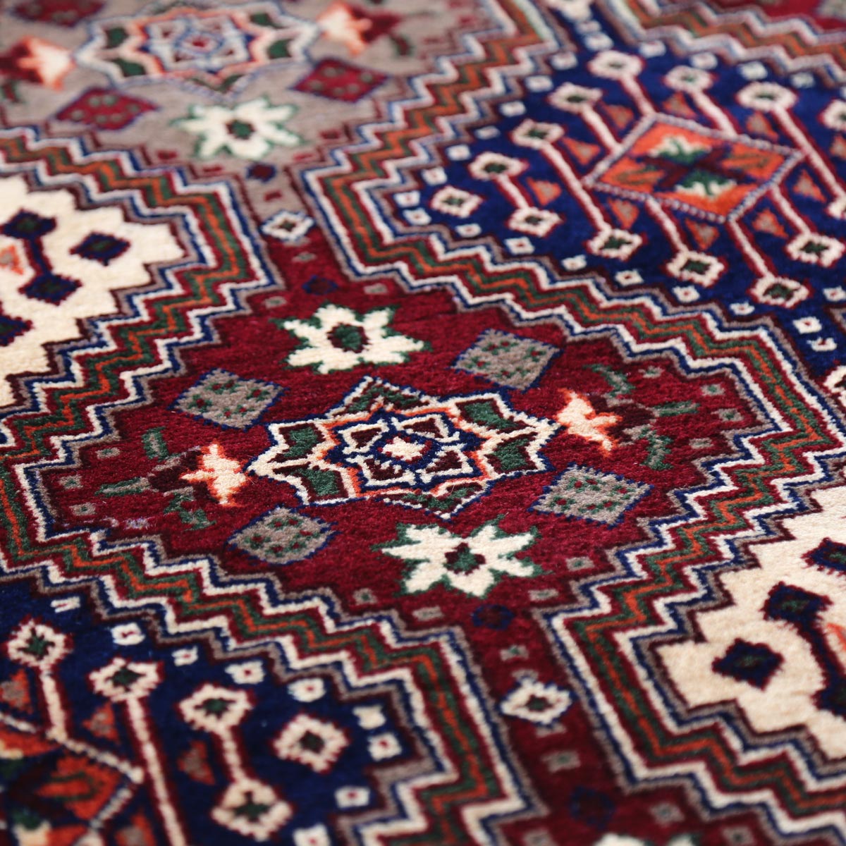 Yusouf Bahayee Design Afghan Handwoven Carpet | 6' 7" X 4' 9" 