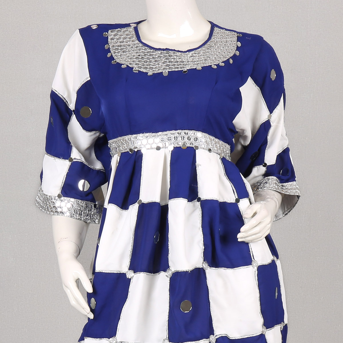 Georgette Laced Embroidered Short Pleated Frock | 3 Piece Party Wear Frock