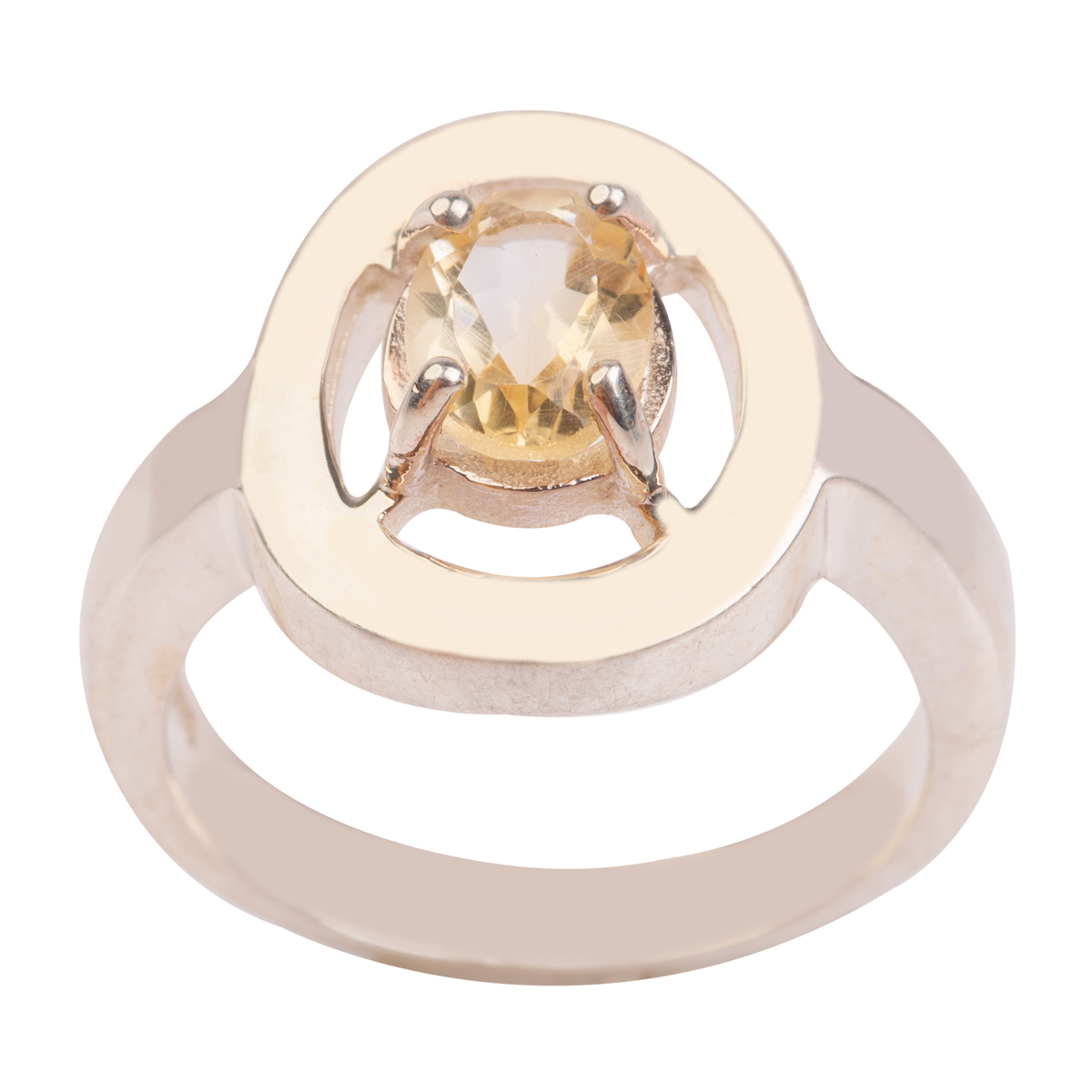 Citrine Stone Necklace Earring and Ring | Graduated Pendant With Hooked Earring