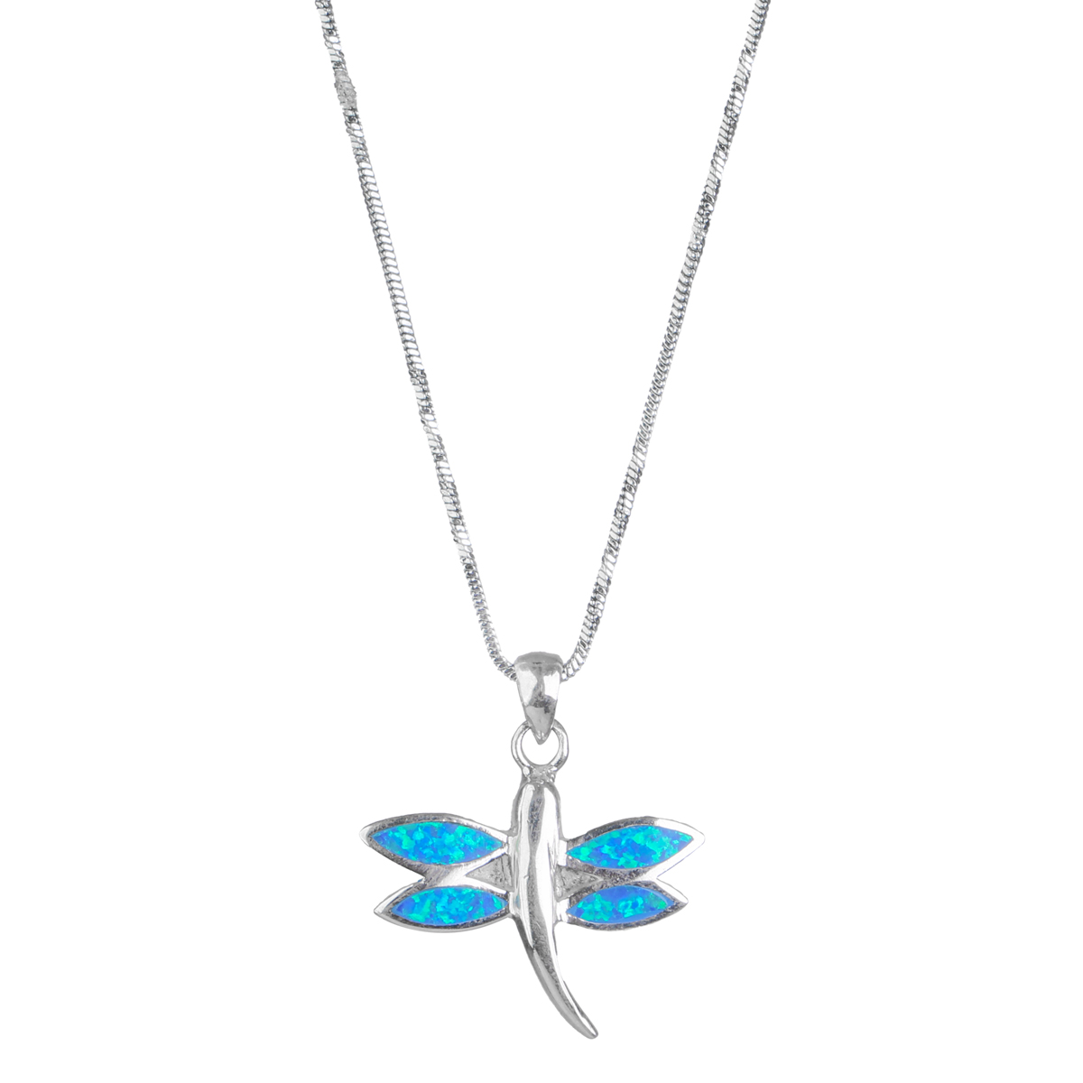 Opal Butterfly Jewelry Set | Silver Hooked Earrings, Ring, Pendant 